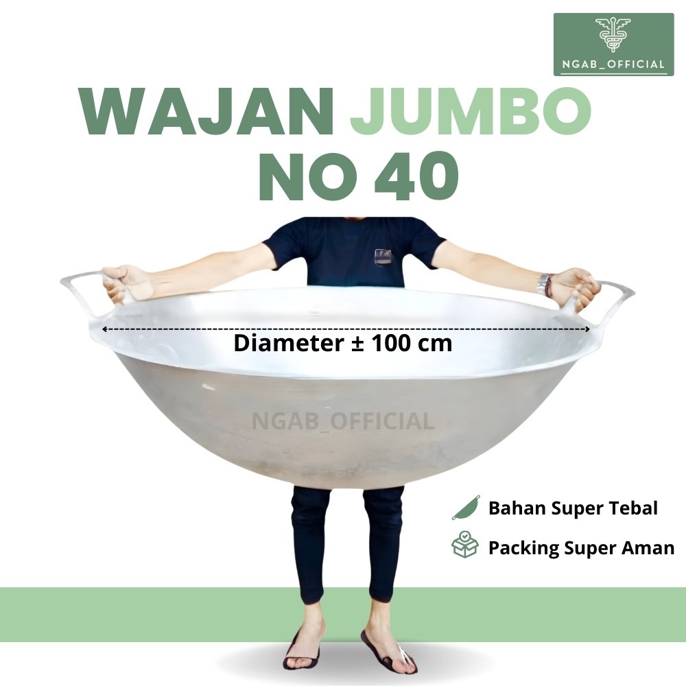 Ngab_Official - wajan penggorengan besar super jumbo anti lengket no 40