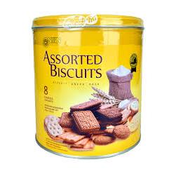 NISSIN Assorted Biscuit Yellow Biskuit Kuning Kaleng 650 Gram