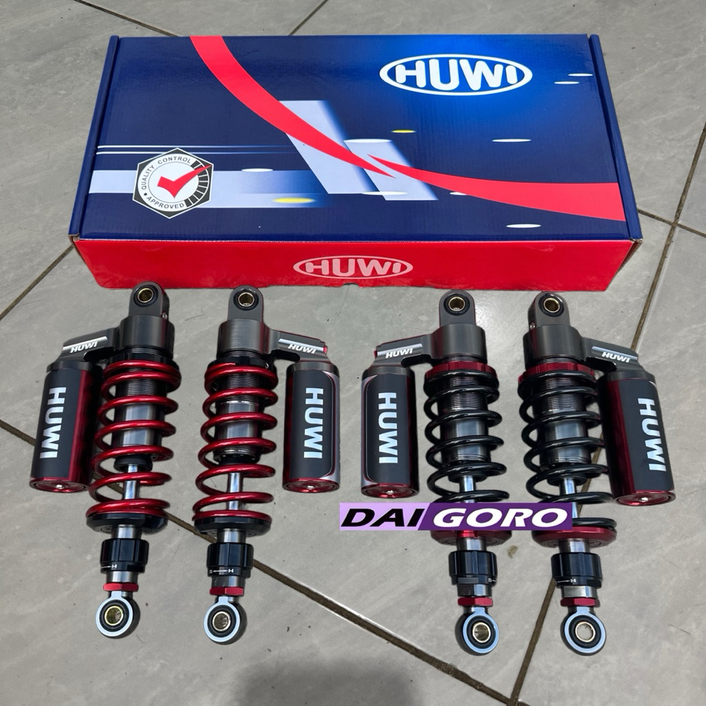 Shockbreaker Huwi Model KYB Shock Double Tabung Atas Click Rebound Fungsi Full Cnc Billet Uk 280 320