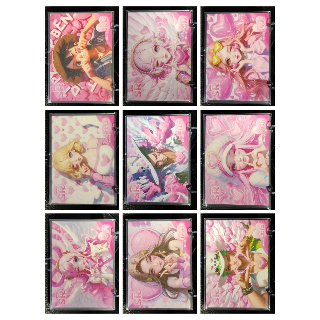 Kartu One Piece Tebal – SR Luffy Zoro etc Koleksi Anime Premium Foil Langka