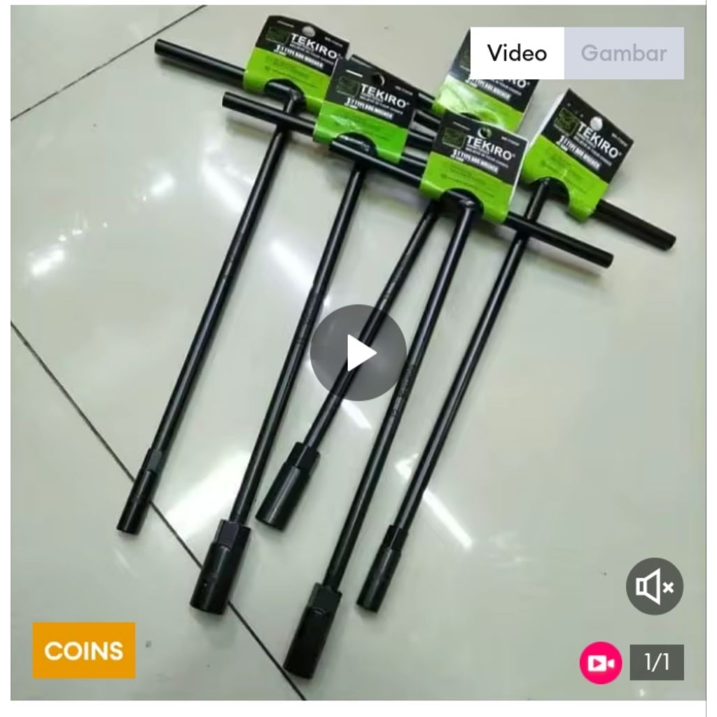 {ORIGINAL TEKIRO} Kunci T sock Sok 4PCS 8 10 12 14 mm kunci t tekiro original lengkap full SET