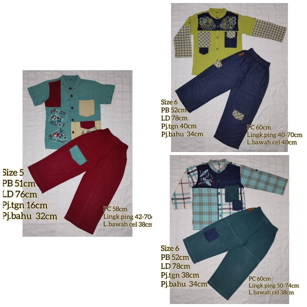 Setelan koko anak keke PL setelan koko anak lengan pendek / lengan panjang