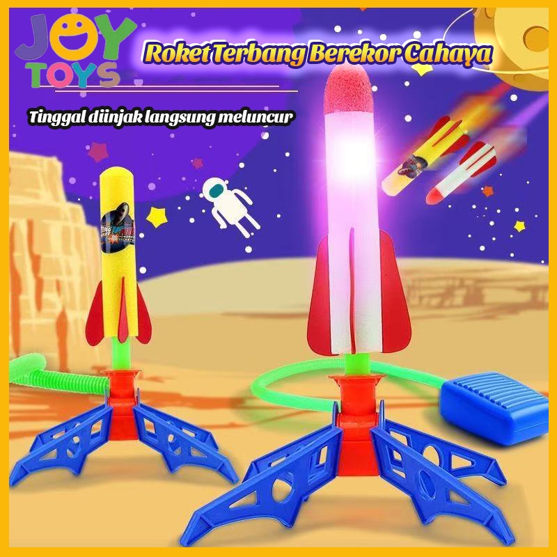 JOY Roket Peluncuran Mainan Anak Anak Roket Meluncur / Mainan Roket Meluncur Keudara Tekanan Angin A