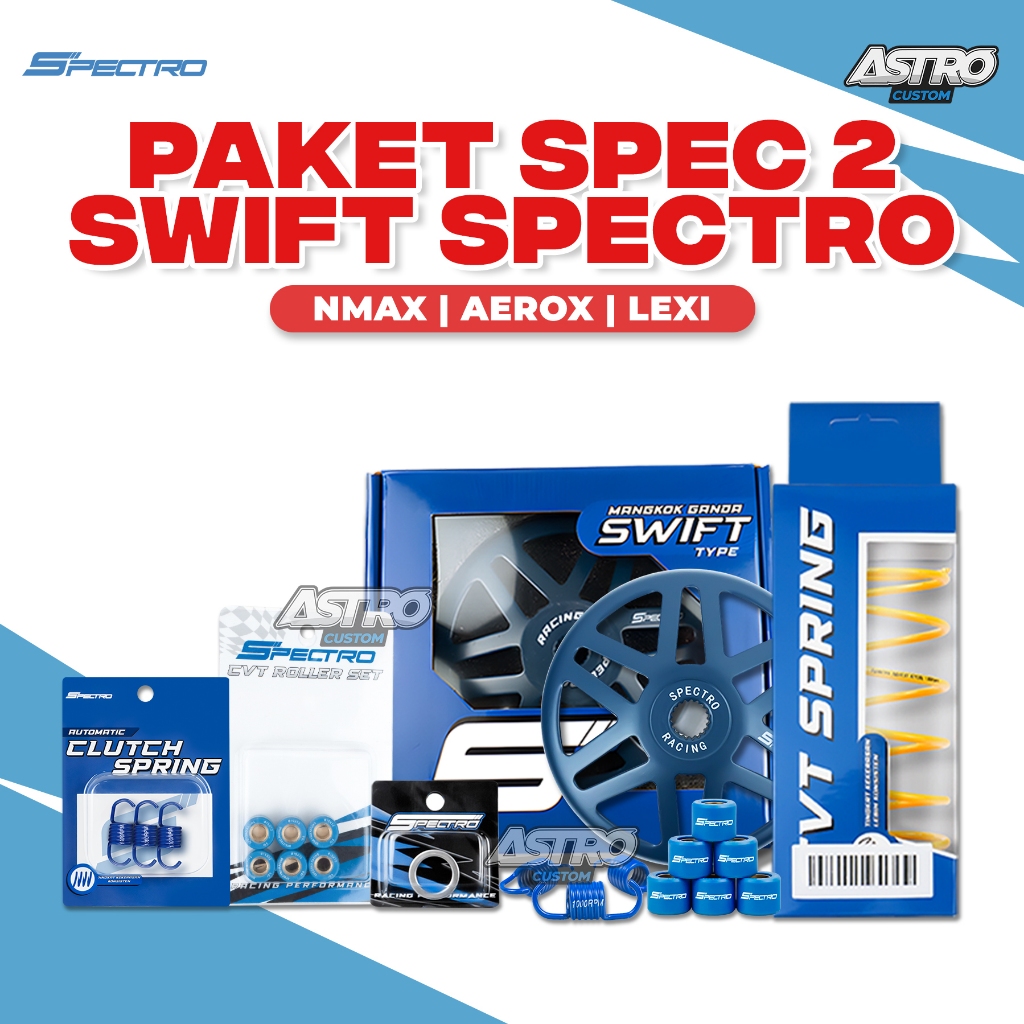 Spectro Paket Spec 2 Swift Nmax Aerox 155 New Lexi 125 Mangkok Ganda Per CVT Sentri Roller Racing