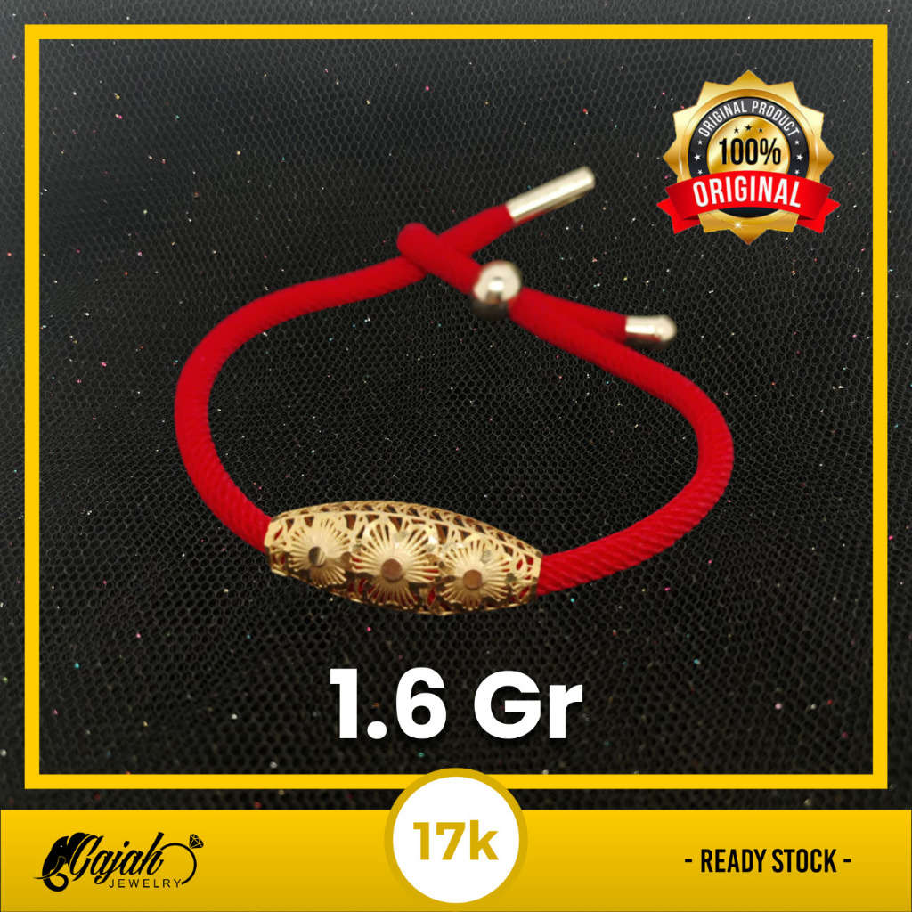 Gelang Tali Emas 17K - Toko Emas Gajah - 1.6 Gram 6982