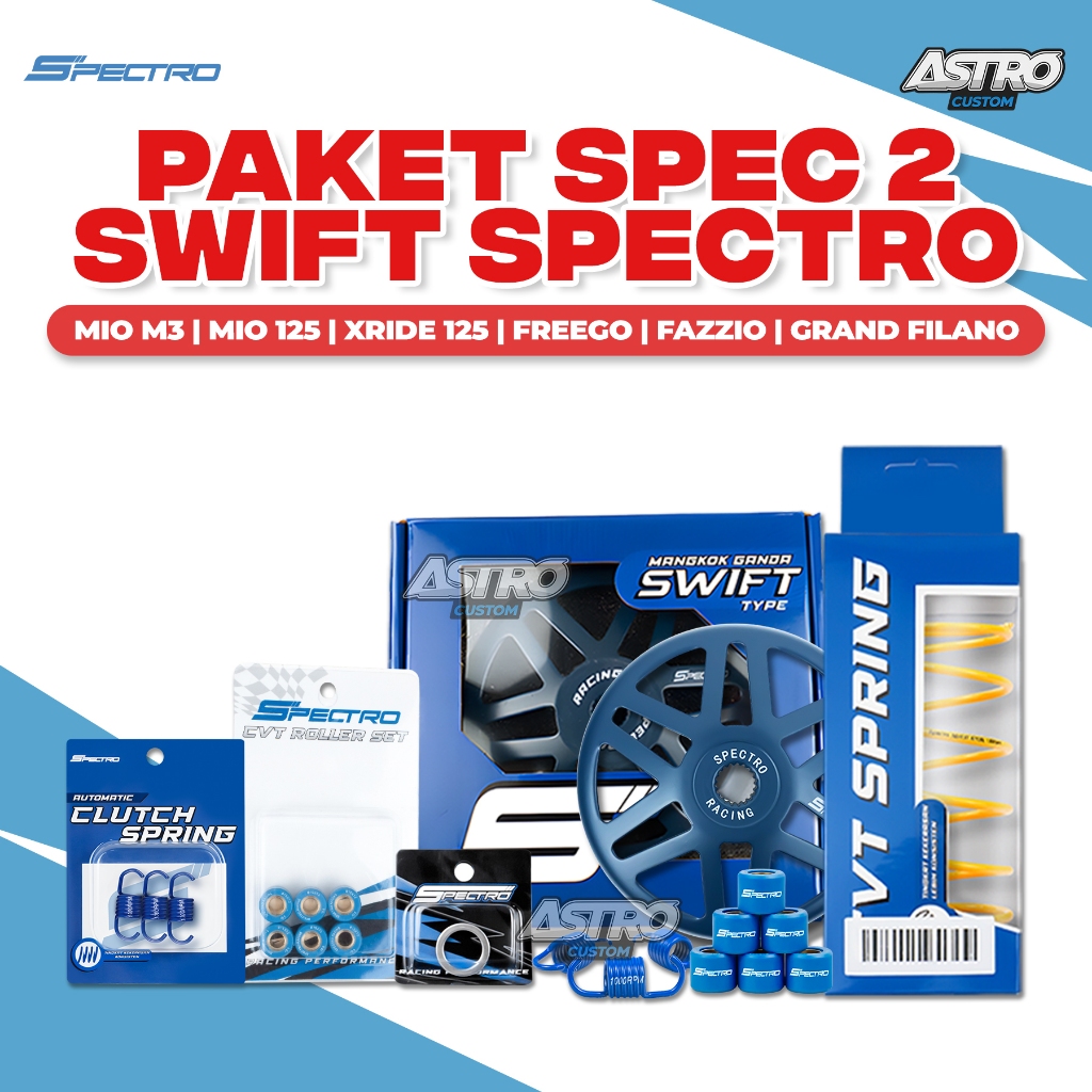 Spectro Paket Spec 2 Swift Mio M3 Fino Xride Soul GT 125 Freego Filano Fazio Mangkok Ganda Racing