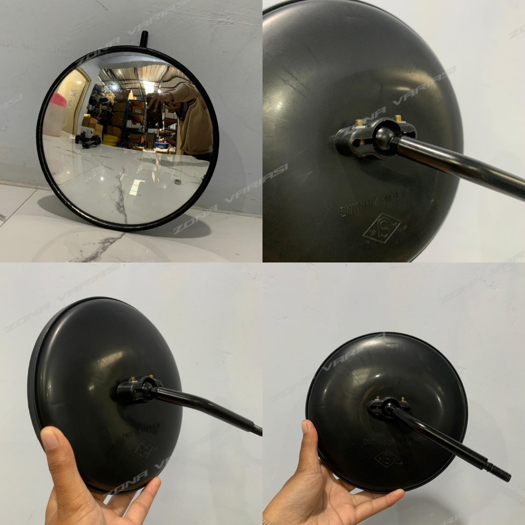 KACA SPION BULAT BUNDAR CEMBUNG UNIVERSAL 7 INCH 17,8 CM UNTUK TRUK LOHAN DAN FUSO