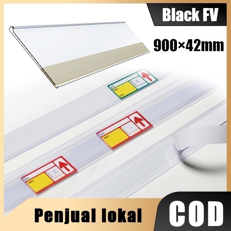 900×42 mm Label Rak Klip Label Harga /Pemegang Label Harga/Pemegang Label Supermarket COD