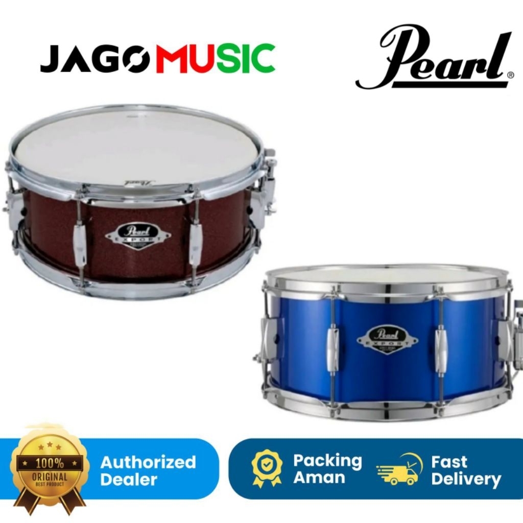 Snare Drum Pearl Export Snare Drum Pearl EXX 1465C 14inch Original - Hitam