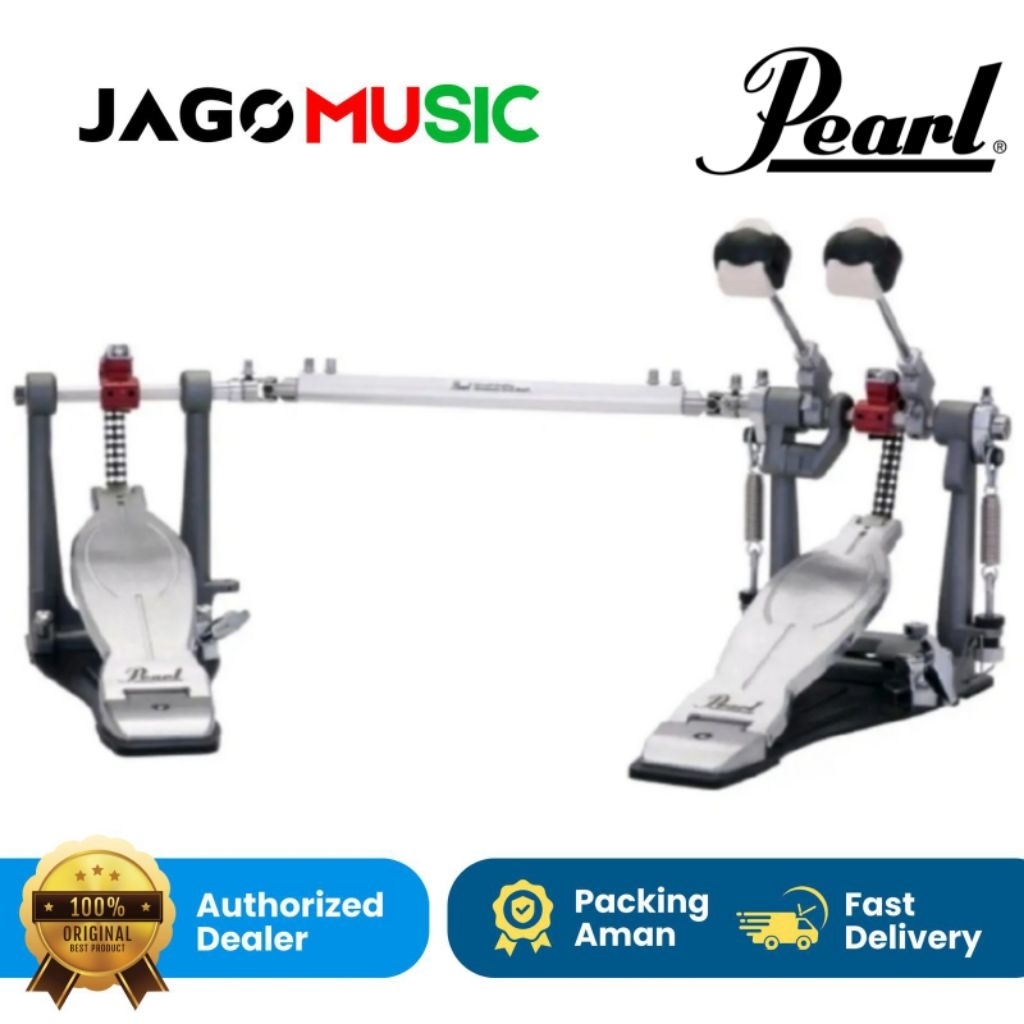 Double Pedal Pearl Eliminator Red Double P1032R Double Pedal Pearl P1032R