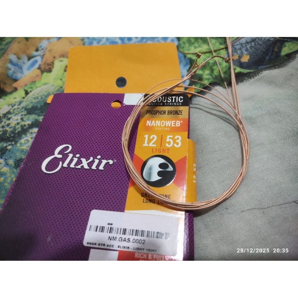 Senar gitar elixir original akustik
