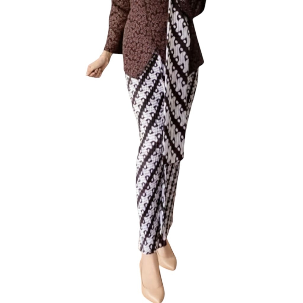 Rok Plisket Batik/ Rok Wiru Batik motif Parangrusak / Barong Putih/ Rok Kondangan / Rok akad