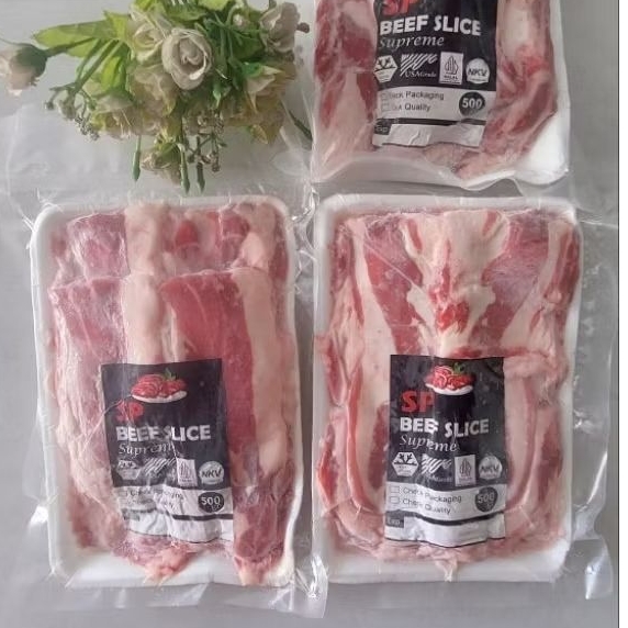Daging Slice, Beef Slice Fat Supreme 500 Gr (grade shortplate, empuk banget). Daging Grill, Daging Y