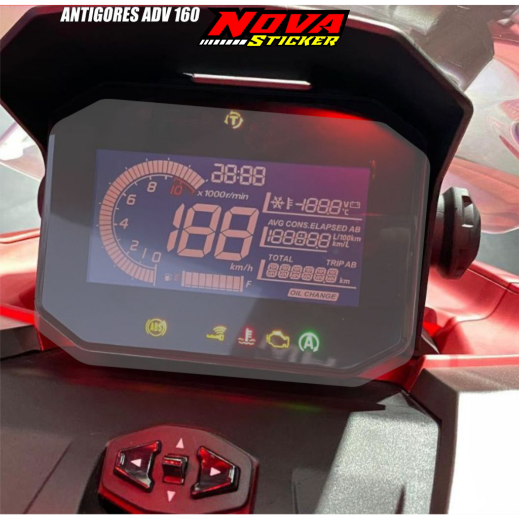 Stiker Antigores Motor ADV 160 Speedometer Sticker Pelindung Speedometer Motor Matic Variasi