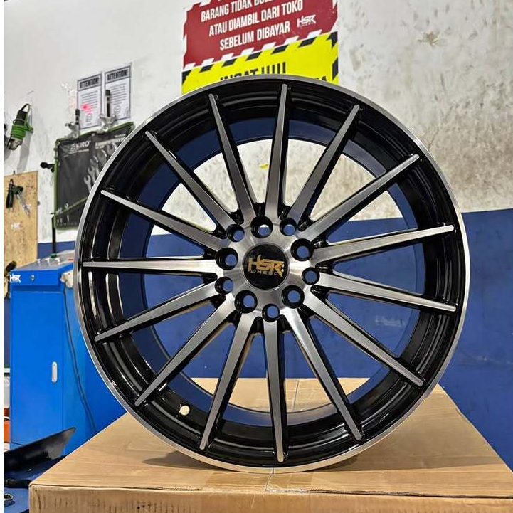 velg mobil innova crv hrv civic turbo ring 17 HSR TSUKUBA r17 Jari Jari Black Polish