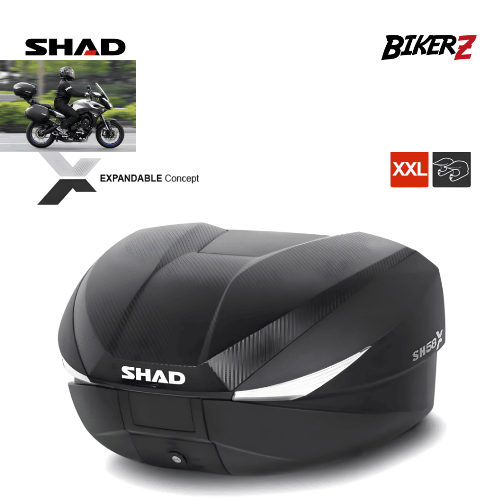 Box Motor Expandable SHAD SH58X Carbon-SHAD Top Case SH58X Carbon