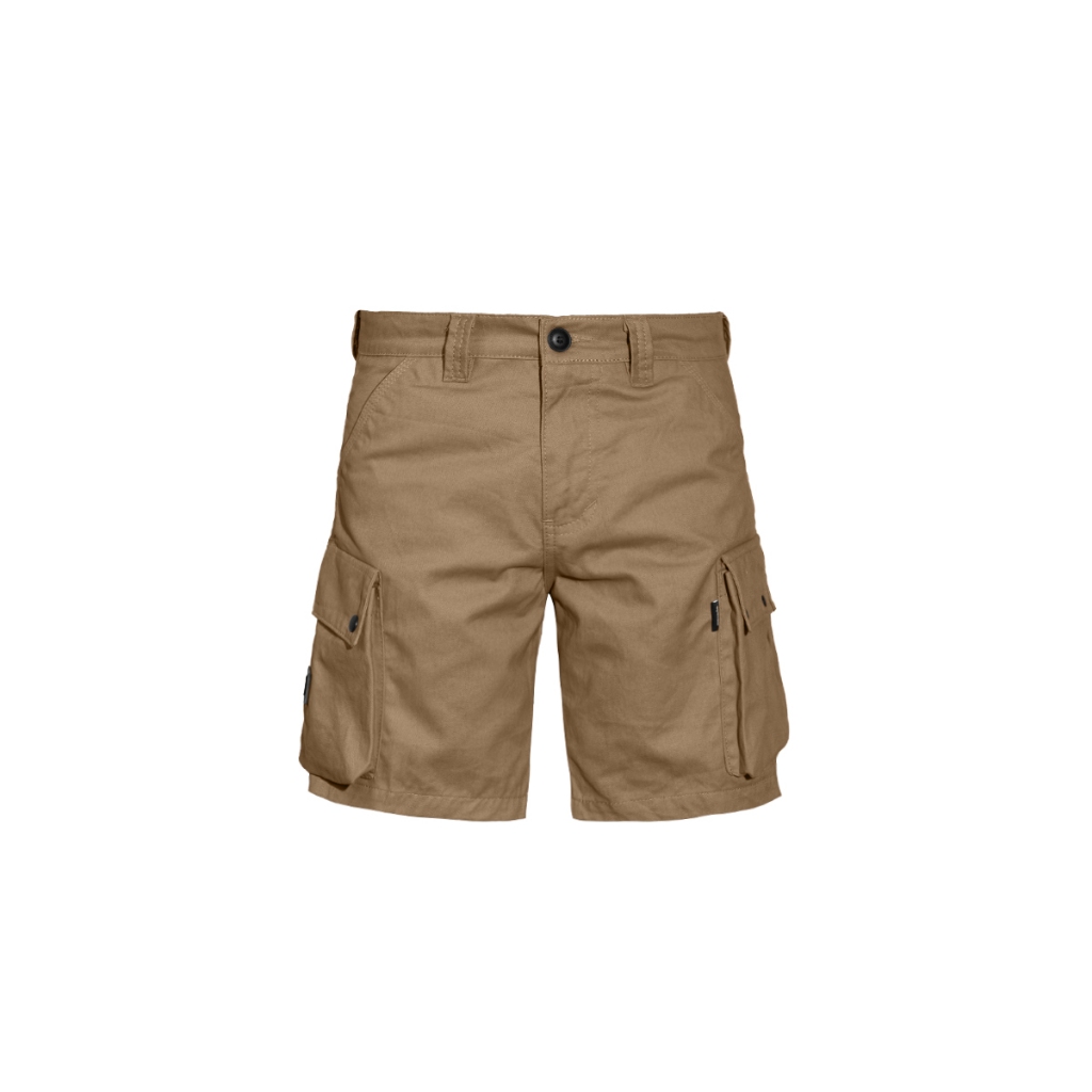 Prung Flugler Celana Cargo Pendek Warna Coklat Caramel