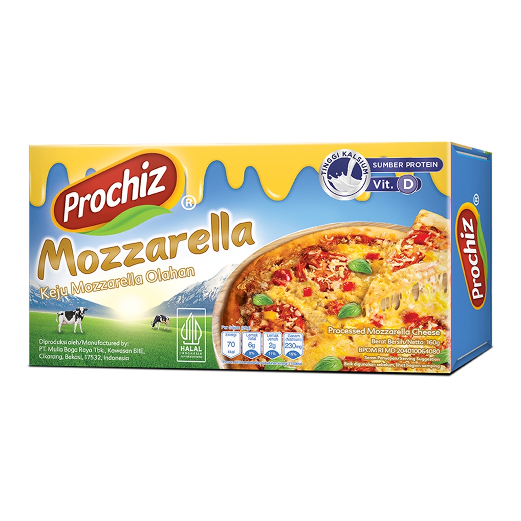 Prochiz Mozarella 160 Gram | Keju Prochiz Mozarella 160gr | Keju mozarella