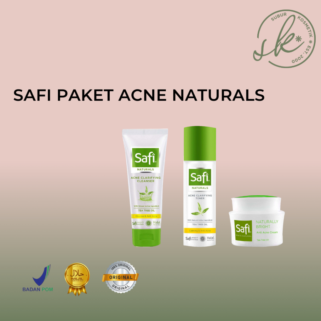 Safi Promo Paket Jerawat Naturals Bright Lengkap.
