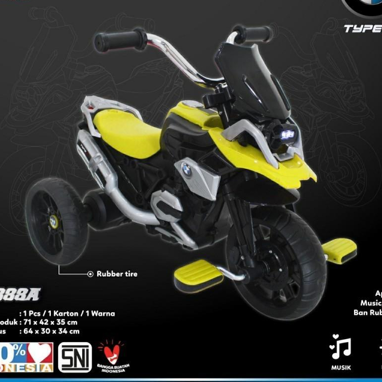 Mainan Anak Sepeda Motor Gowes Non Aki PMB