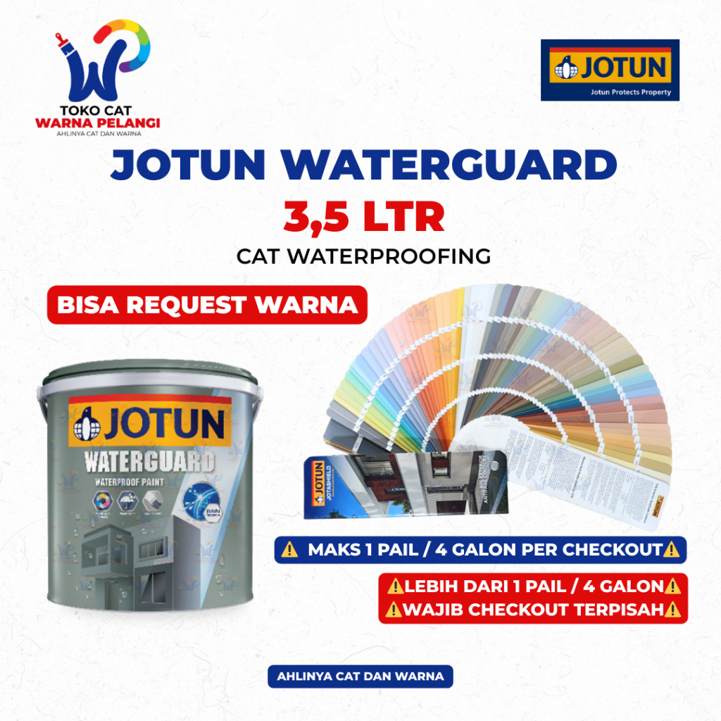 Cat Tembok Waterproof JOTUN WATERGUARD 3,5 Ltr (4 Kg)