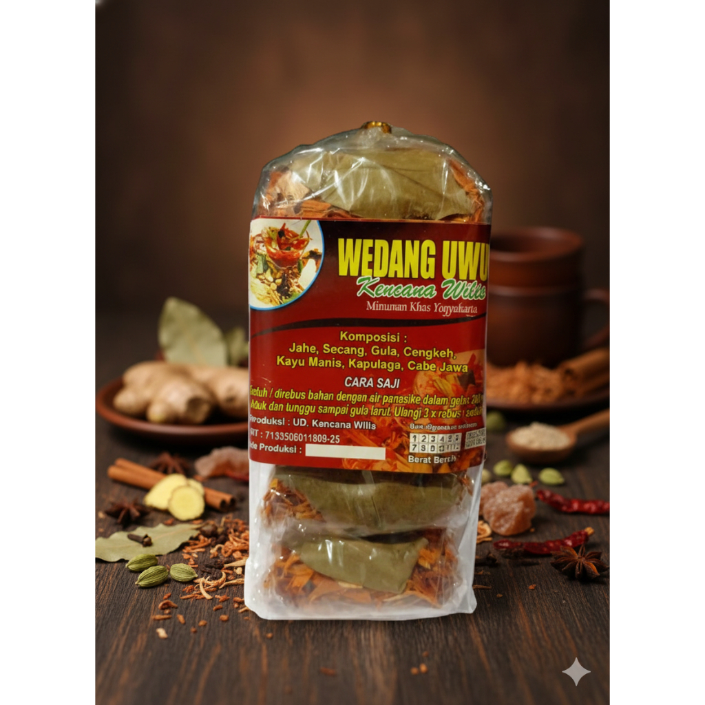 Wedang Uwuh Komplit Gula Batu Jahe Kapulaga Cengkeh Secang Asli Khas Jogja Solo - Herbiora