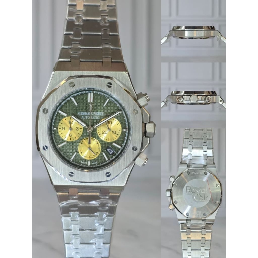 Jam Tangan Pria Sultan AudermasrPiguert Royal Oak Ultra-Thin Chronograph Japan Quartz Movement Elega