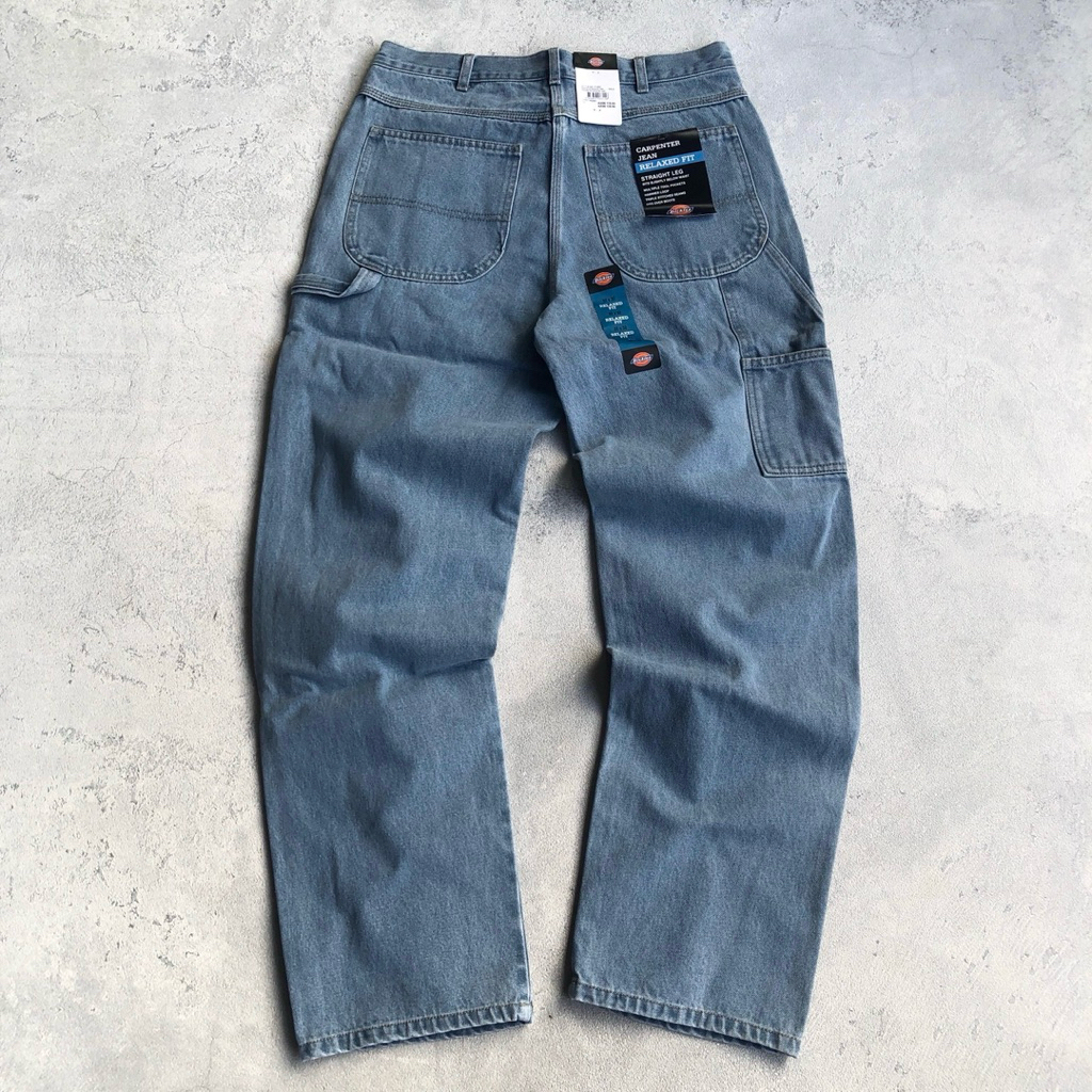 Dickies Men's 1993 Relaxed Heavyweight Denim Carpenter Jean (Light Indigo)