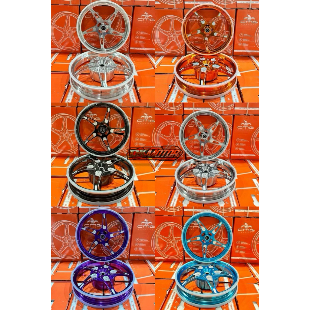 Velg Pelg Veleg CMG MG500 MG 500 Bintang Laut Honda Beat Scoopy Genio Vario 110 185 215 Ring 14