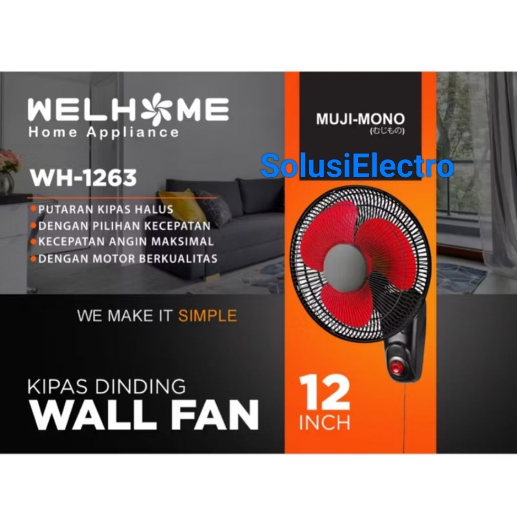 Kipas welhome 12 inch