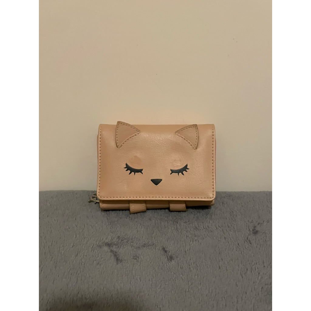 LEMONEKO dompet wanita kucing pink lucu (PRELOVED)