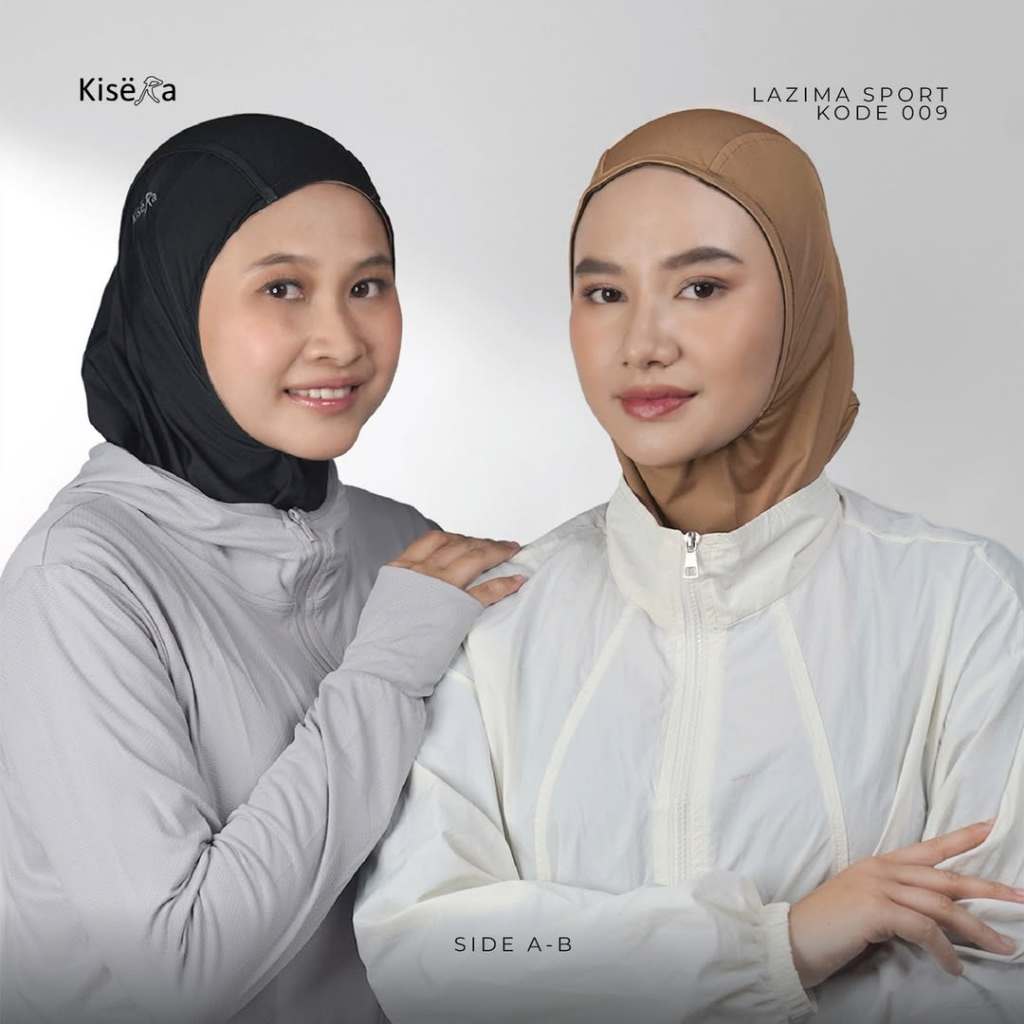 Kisera Official | Bergo Lazima  sport small 009 | Satu Kerudung Empat Warna | Kerudung Bolak-Balik p