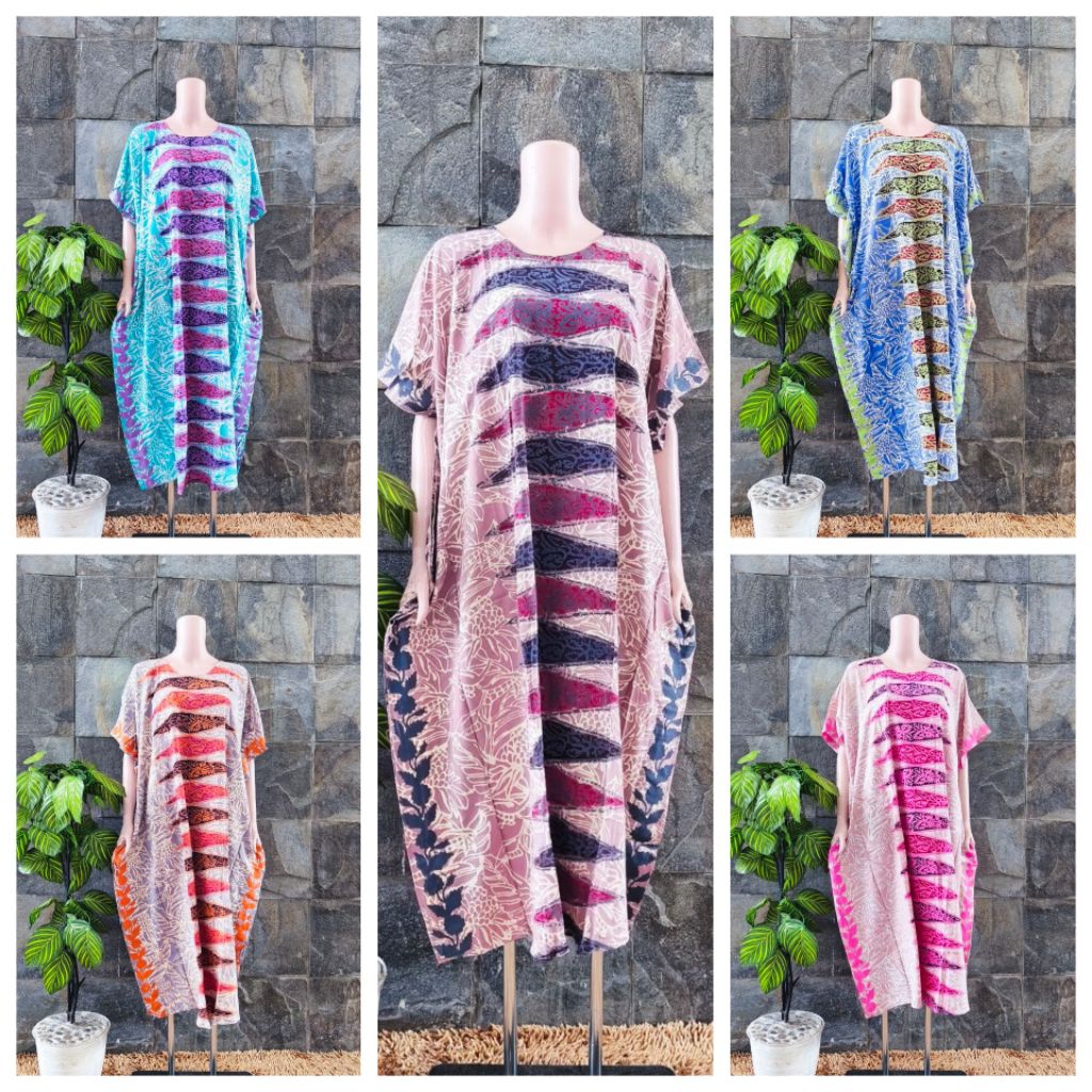 {LD 146 CM} Daster Huza Batik Pekalongan ll DK Lowo Kalong Jumbo Home Dres Adem Premium Berkualitas