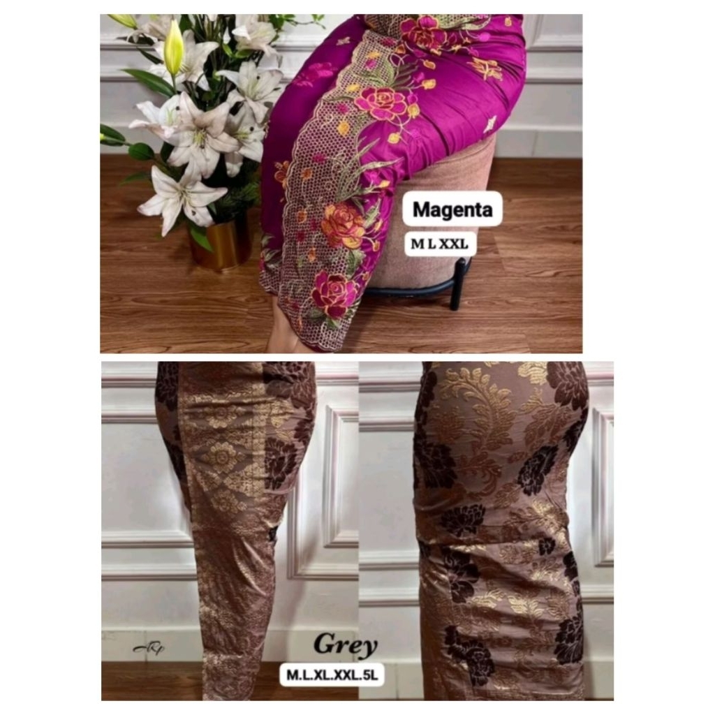 (Kebaya saja) KEBAYA SEMIFRANCE PAYET METALIK SPARKLE // kebaya bali jadi metalik glossy // KEBAYA P