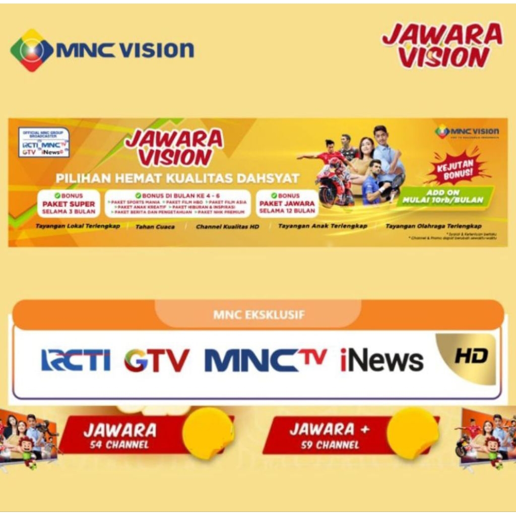 Voucher Paket Jawara MNC Vision Jawara & Jawara+ 90 Hari