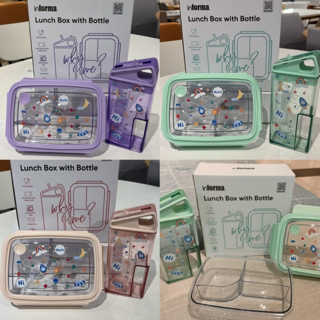 Informa Kotak Makan 3 Sekat Lunch Box