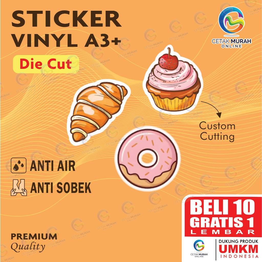 Cetak Stiker Label Vinyl / Stiker Die Cut / Cetak Stiker Custom