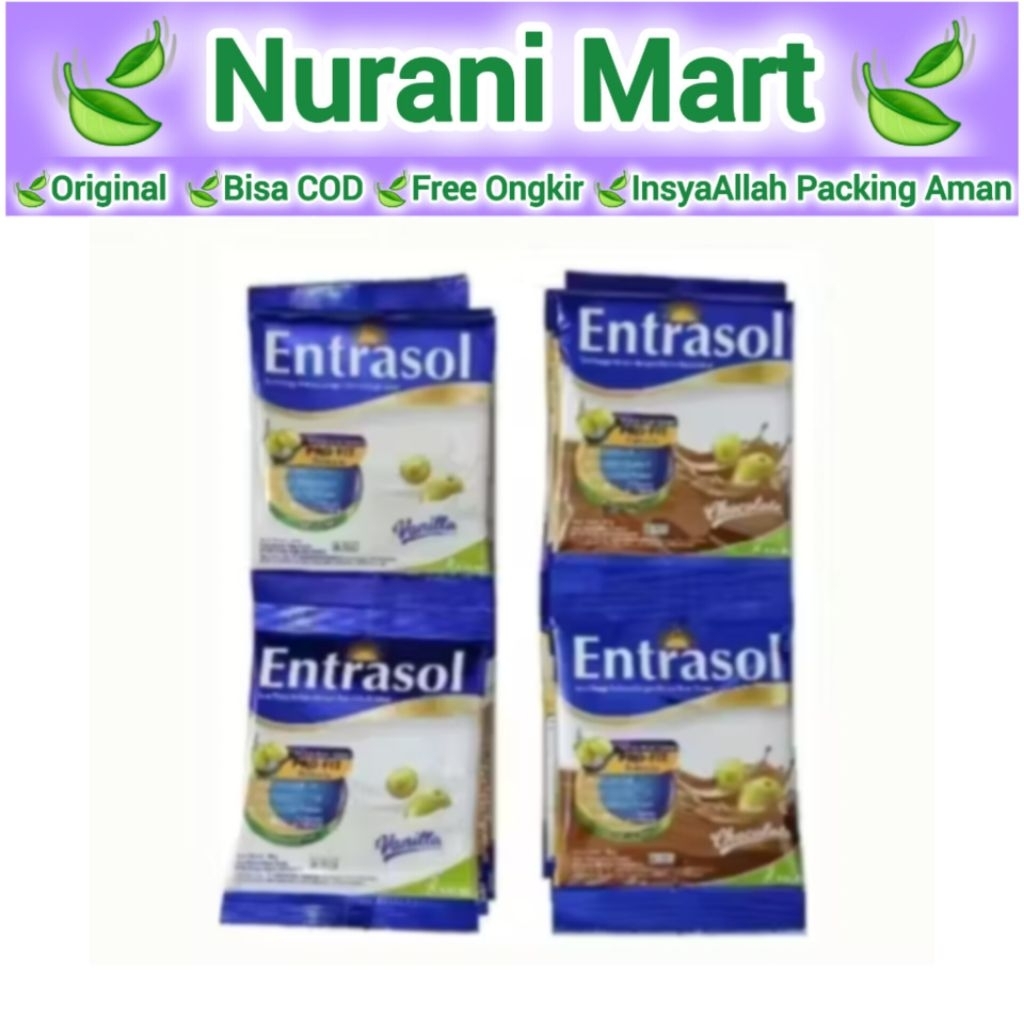 Entrasol Susu Bubuk Dewasa Renteng 10 Sachet x 20 gram