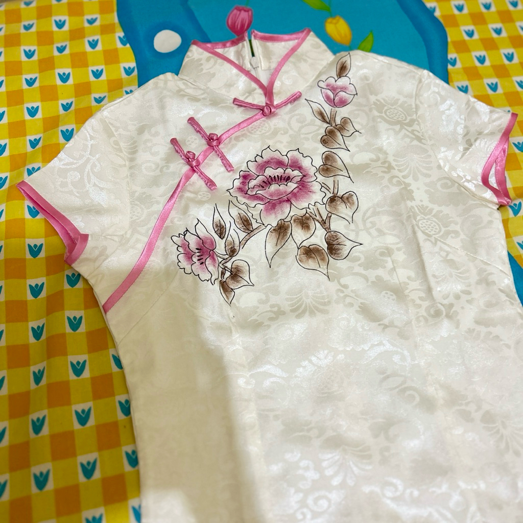 Dress Cheongsam modern kekinian wanita premium size S Baju Chinese Imlek