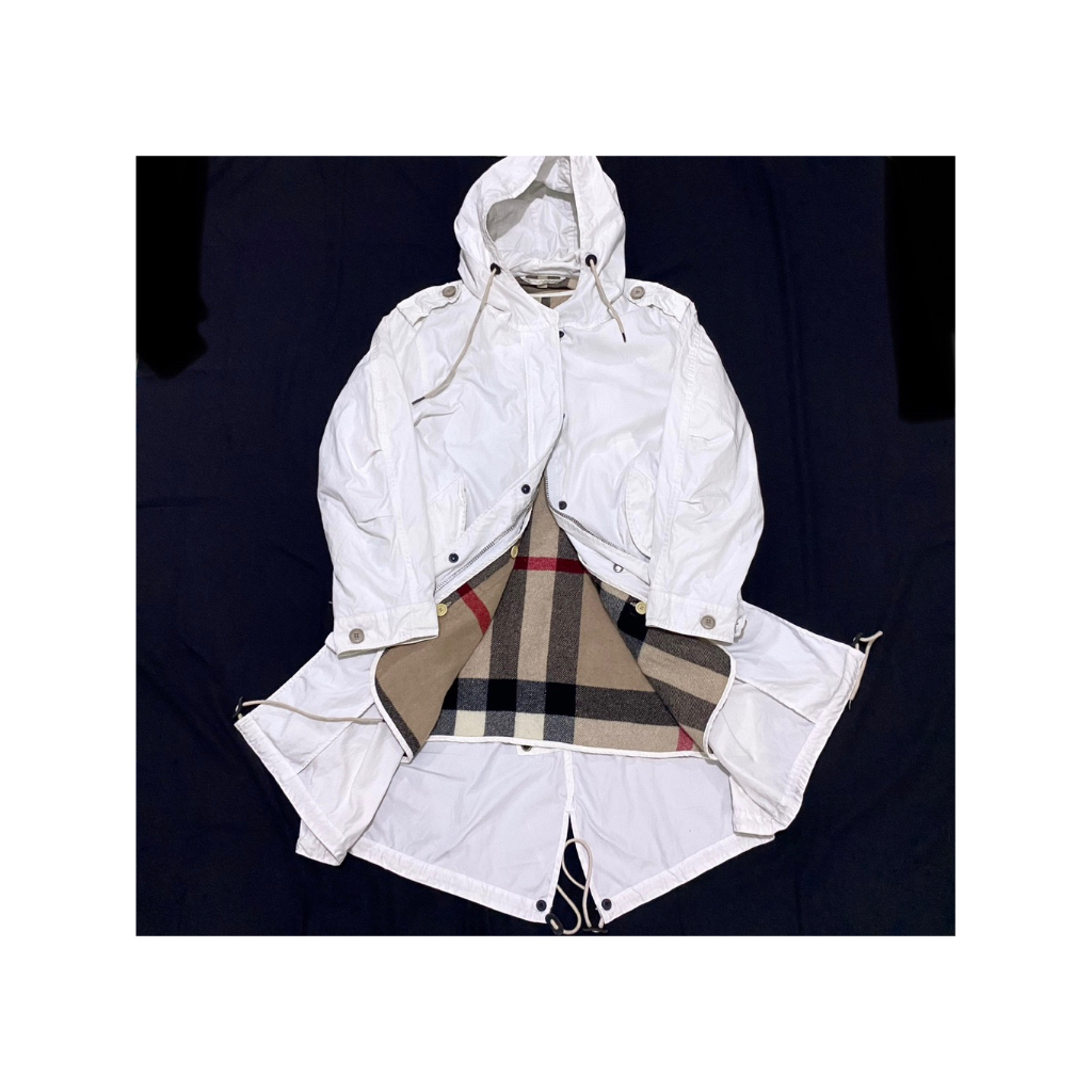 Coat Burberry (Doubel Furing / Tag Lengkap) / Coat Hoodie Burberry / Coat Branded