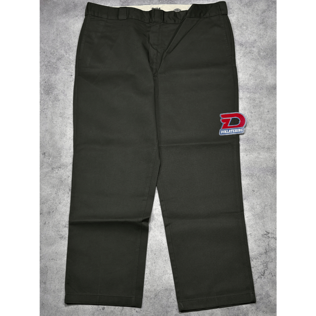 DICKIES - 874 ORIGINAL FIT WORK PANTS OLIVE GREEN ARMY SIZE 42x30