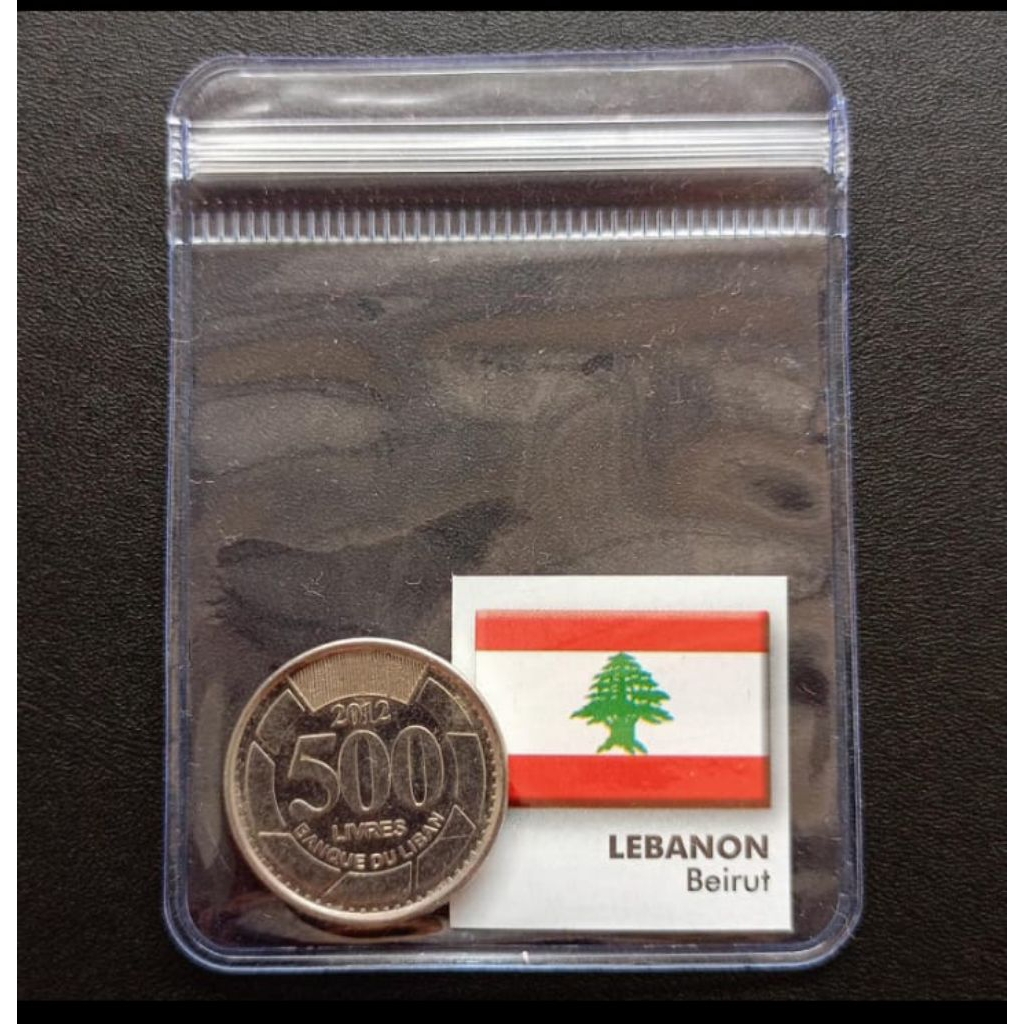TP272 Koin 500 Livres Lebanan 1995-2012 Koleksi Uang Logam Coin Lama Antik Kuno Jadul Asing Luar Neg