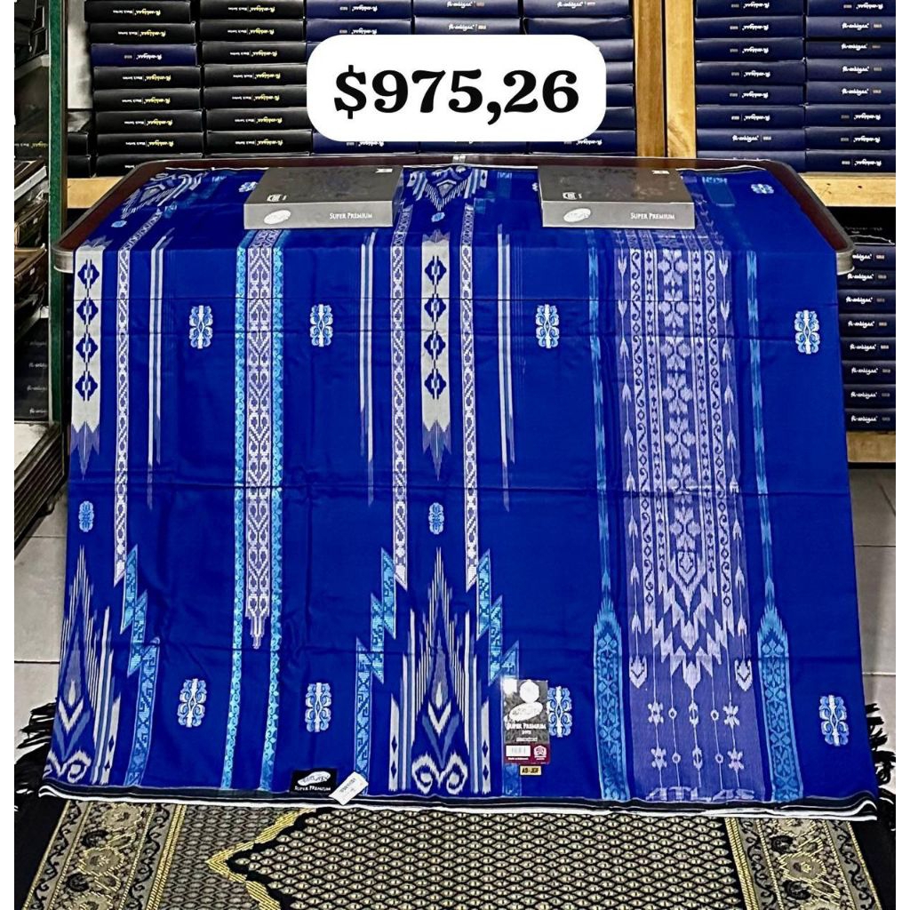 SARUNG ATLAS SUPER PREMIUM GRADE GOLD/SILVER $940 & $975