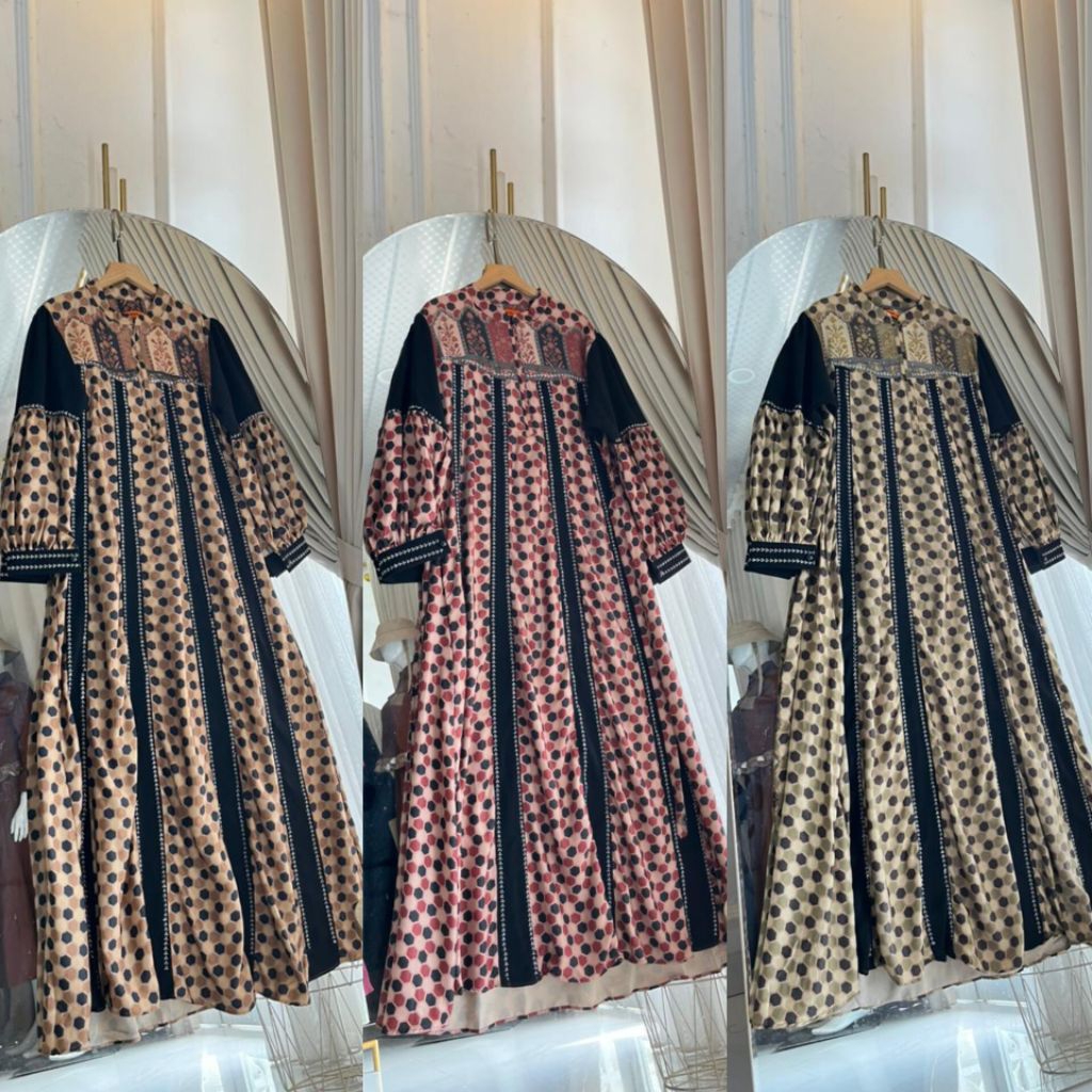 Gamis Abaya/ gamis terbaru/ Gamis aswan ori adisha