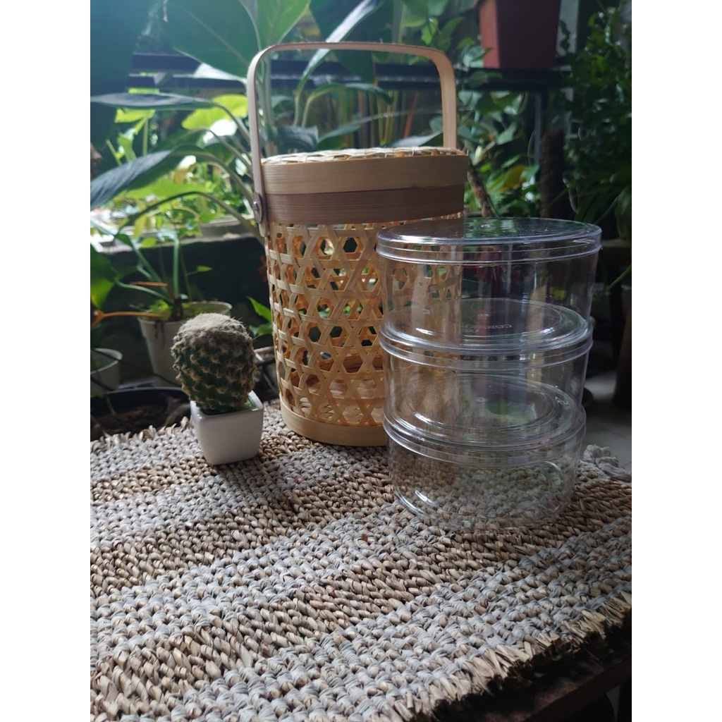Rantang bambu | rantang hampers | anyaman bambu