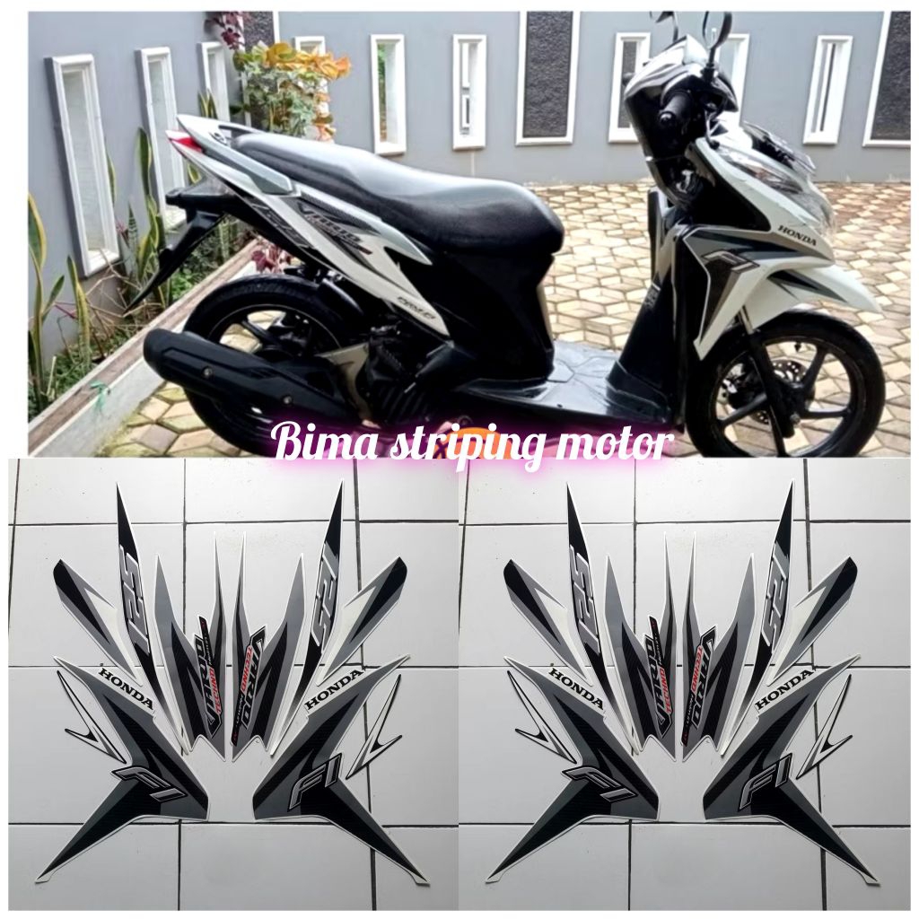 Stiker striping lis les full set body motor honda vario techno 125 2013