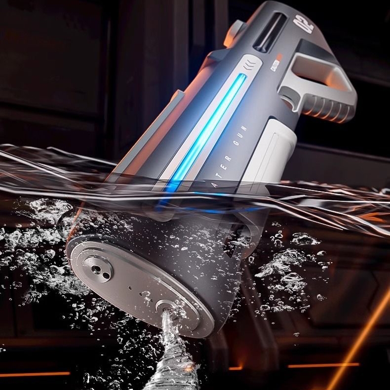 Mainan Anak Water Gun Elektrik Auto Sedot Water Blaster Baterai Cas Jarak 10 Meter