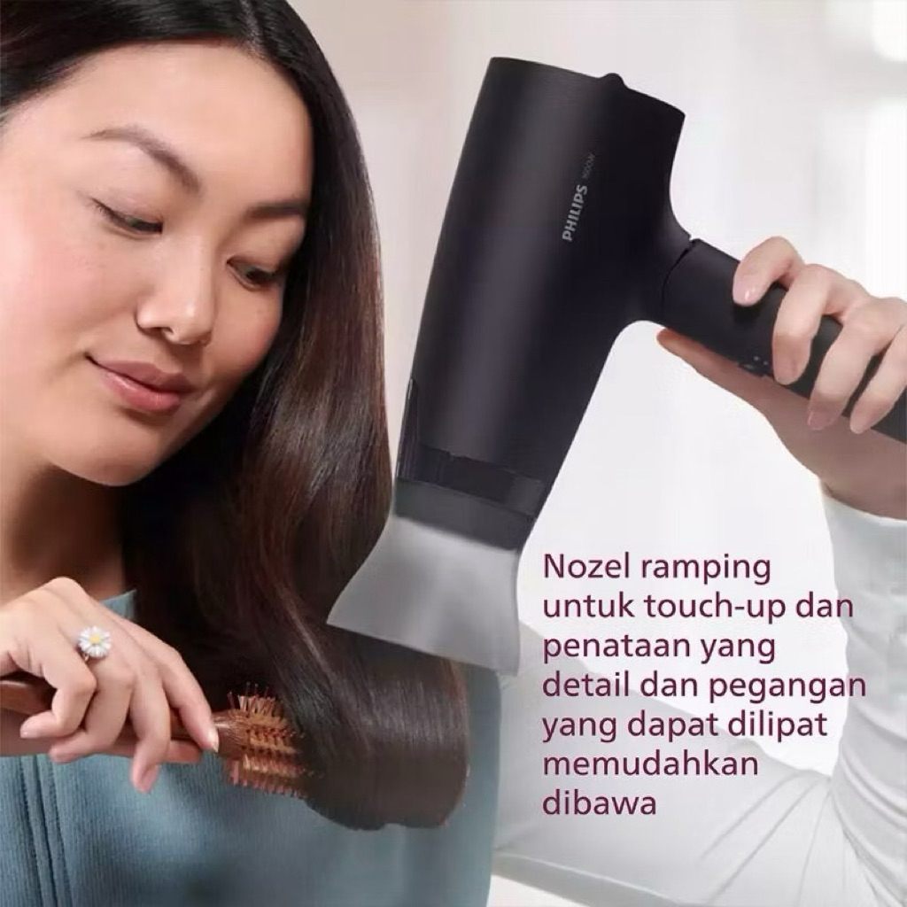 Hair Dryer Philips 3000 Series Bisa dilipat Portable Hedrayer Travel Philip