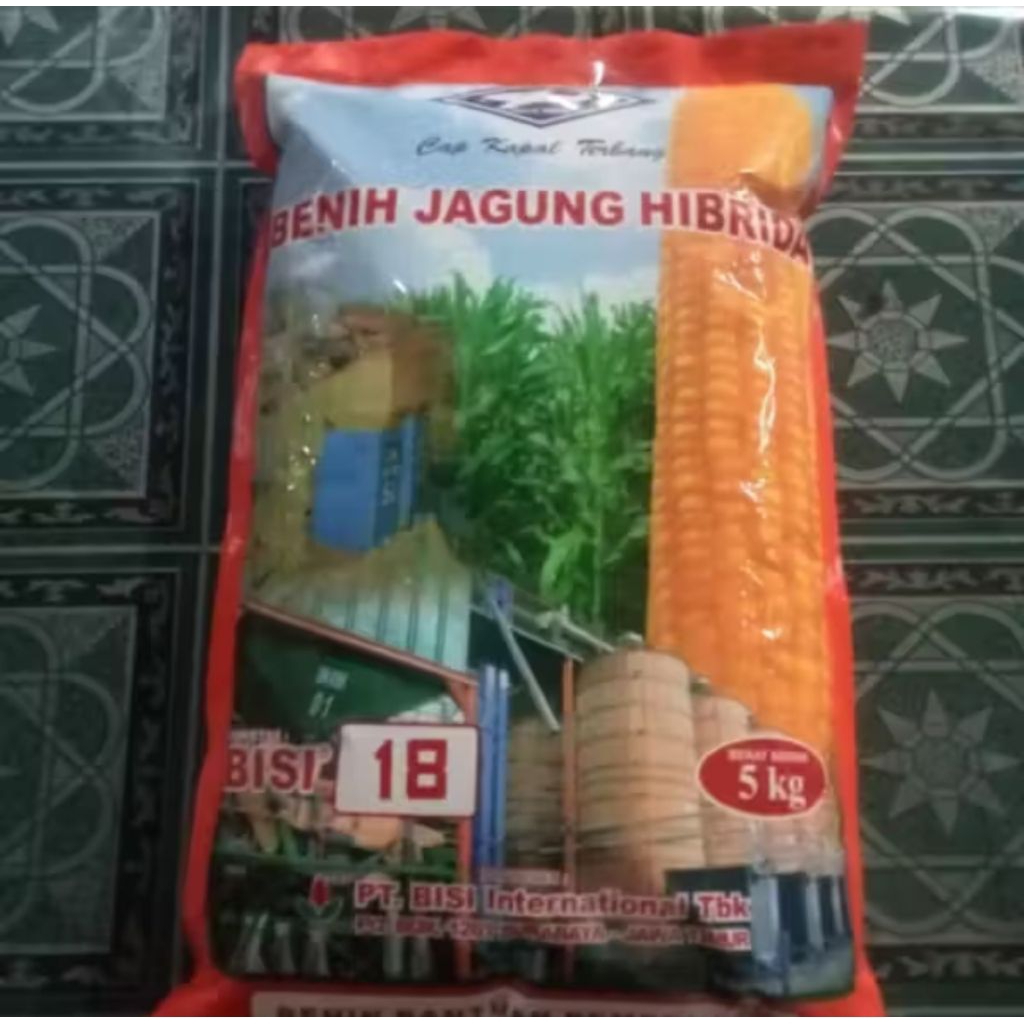 BENIH JAGUNG HIBRIDA BISI 18 KEMASAN 5KG ORIGINAL