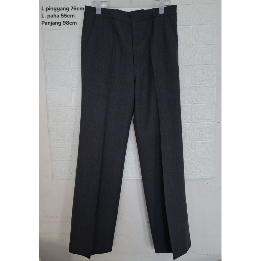 Celana Cutbray Pria Celana Panjang Jadul Celana Bahan Pria Preloved